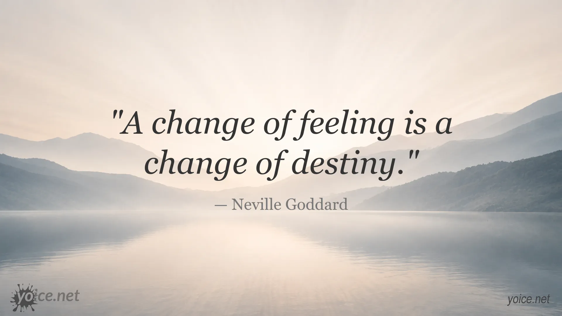 Inspirational quote image attributed to Neville Goddard