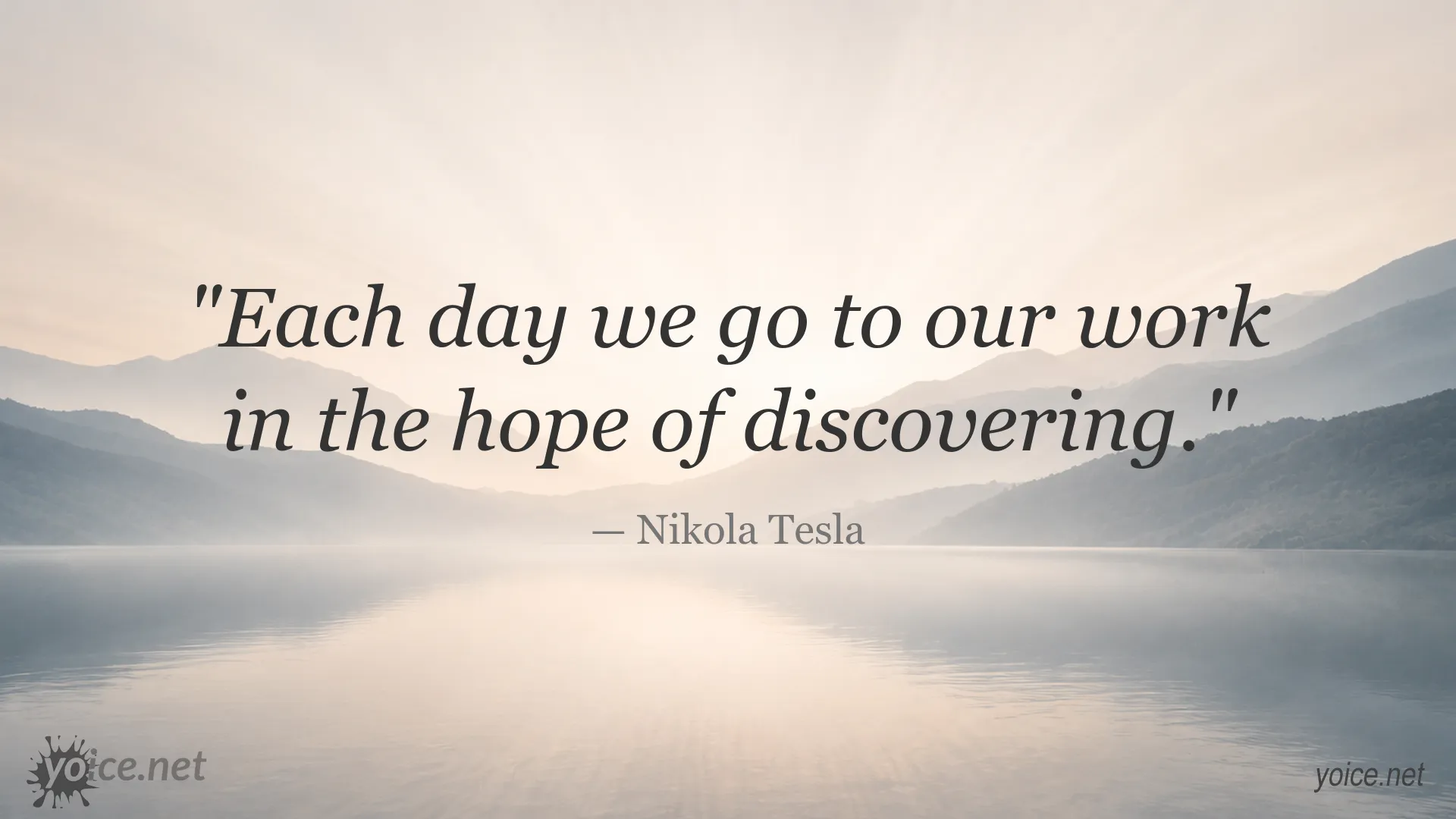 Nikola Tesla quote image about work and discovery