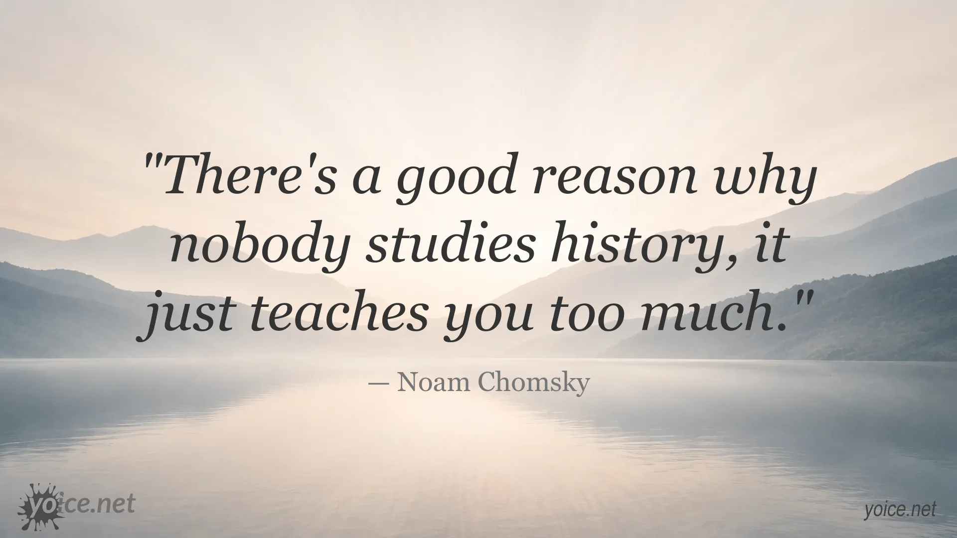 Quote image featuring Noam Chomsky