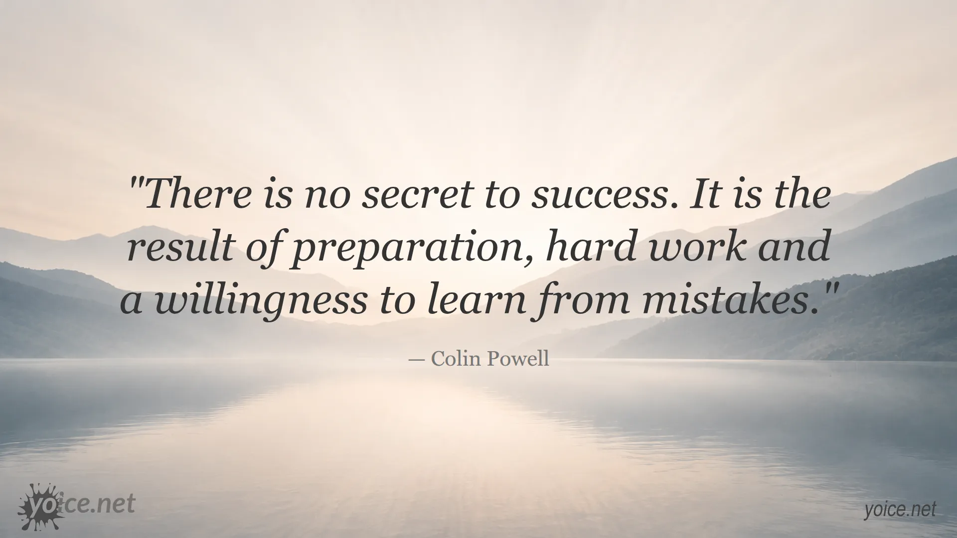 Inspirational quote about success by Colin Powell