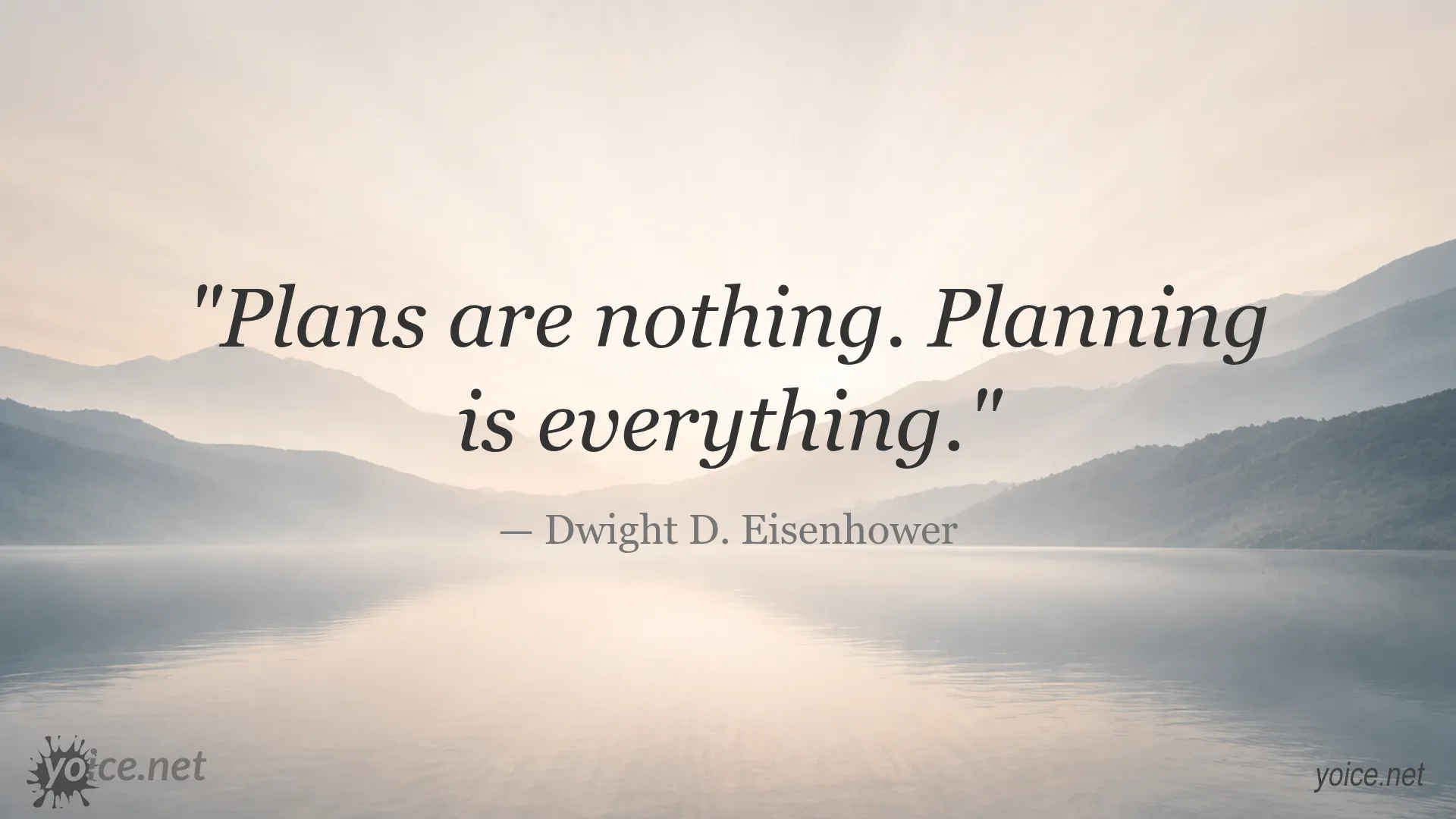 Inspirational quote about planning by Dwight D. Eisenhower