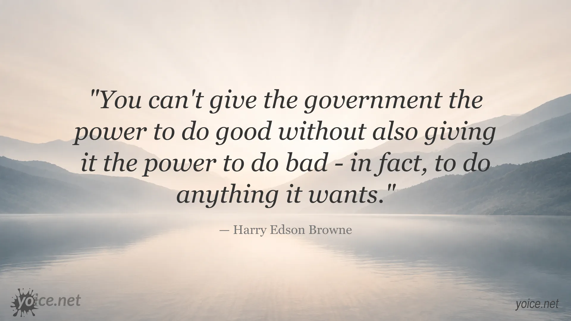 Power and responsibility quote graphic by Harry Edson Browne