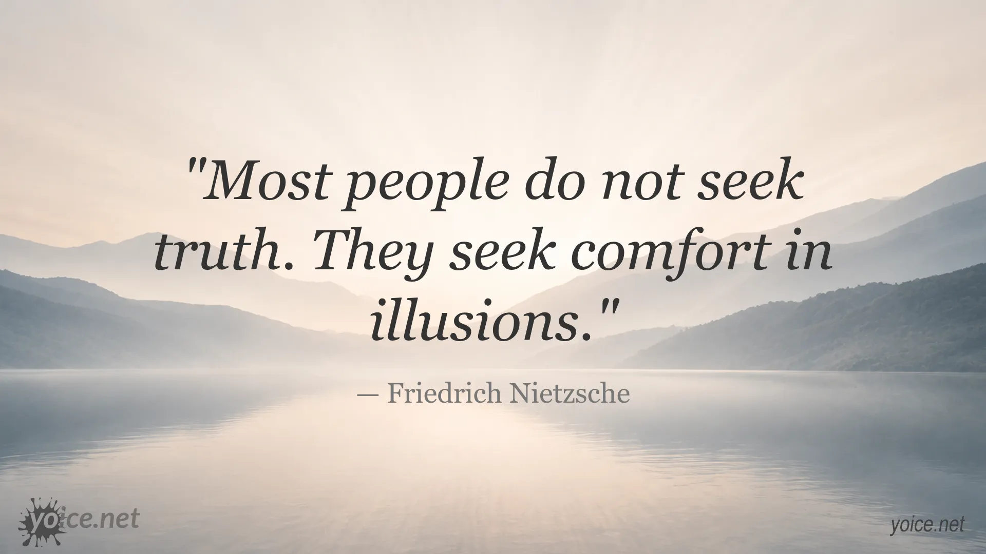 Inspirational quote by Friedrich Nietzsche about truth and illusion