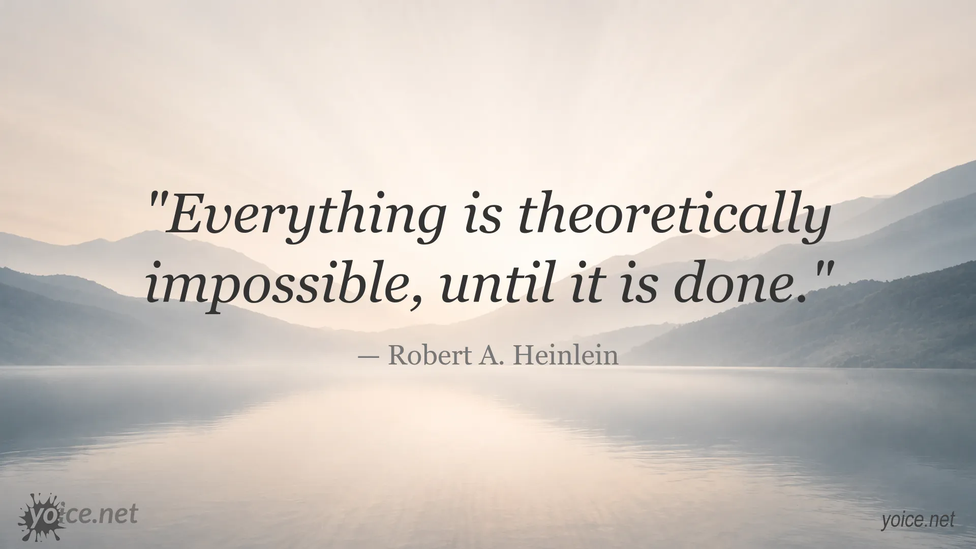 Inspirational quote image featuring Robert A. Heinlein