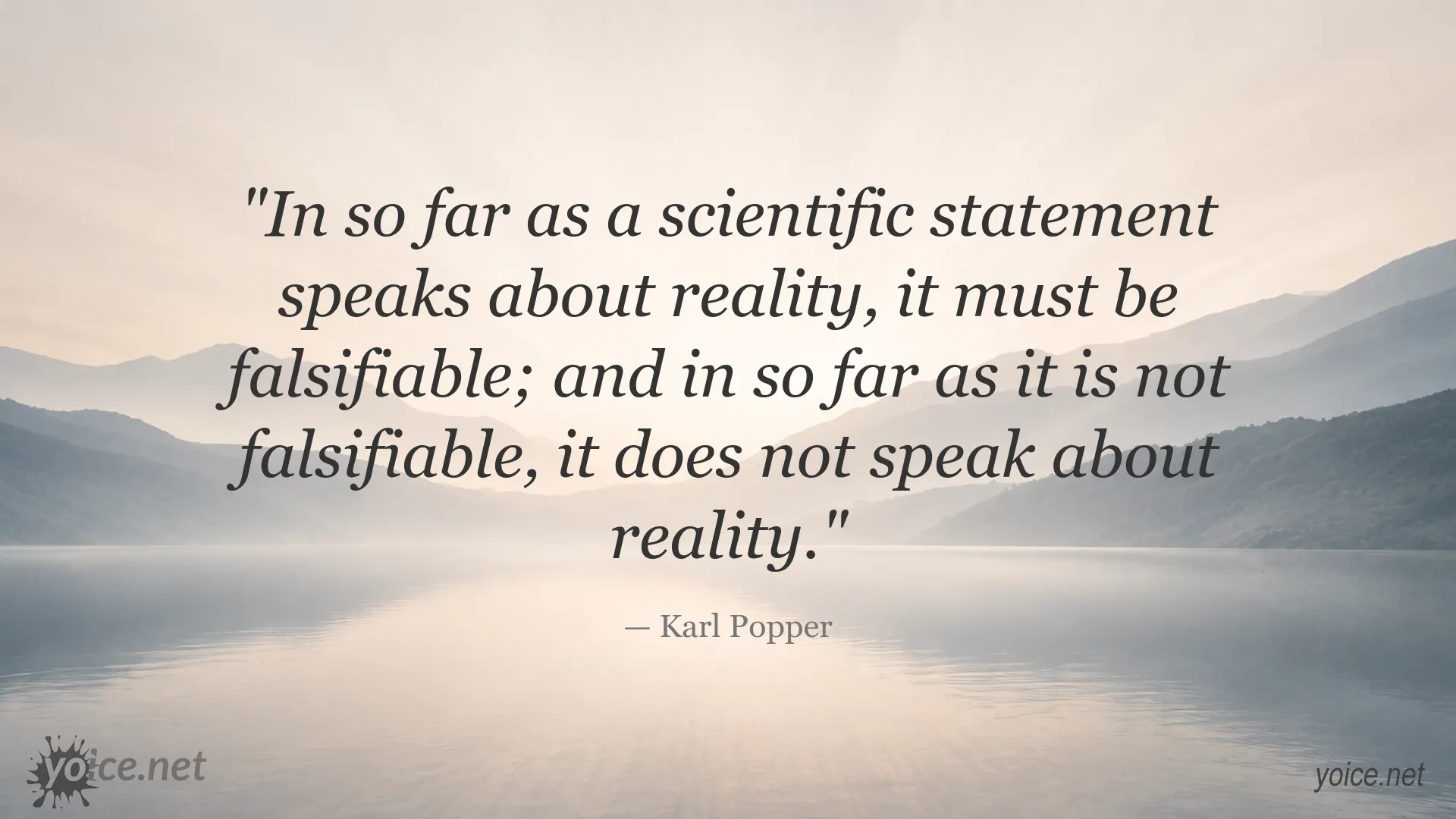 Karl Popper quote image about scientific statements and falsifiability