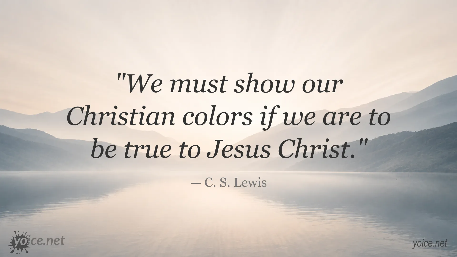 Christian colors quote by C. S. Lewis