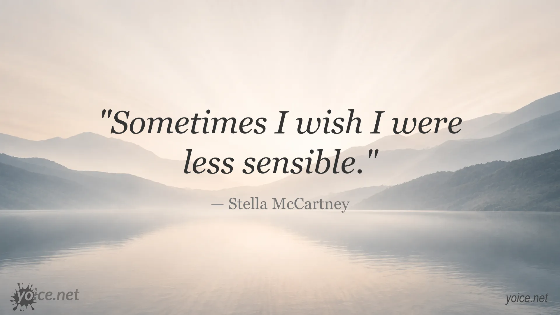 Inspirational quote image by Stella McCartney