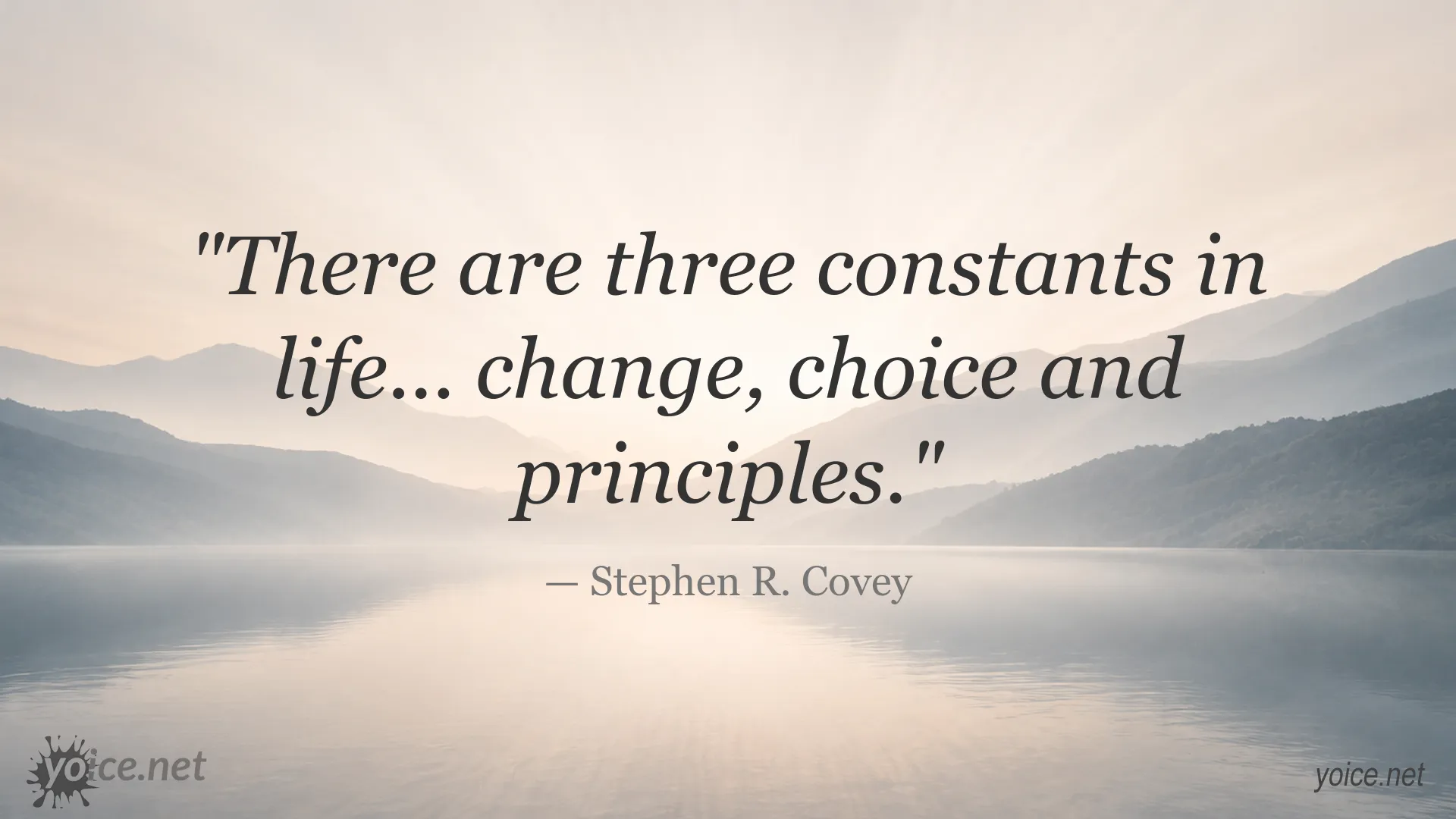 Inspirational quote image by Stephen R. Covey
