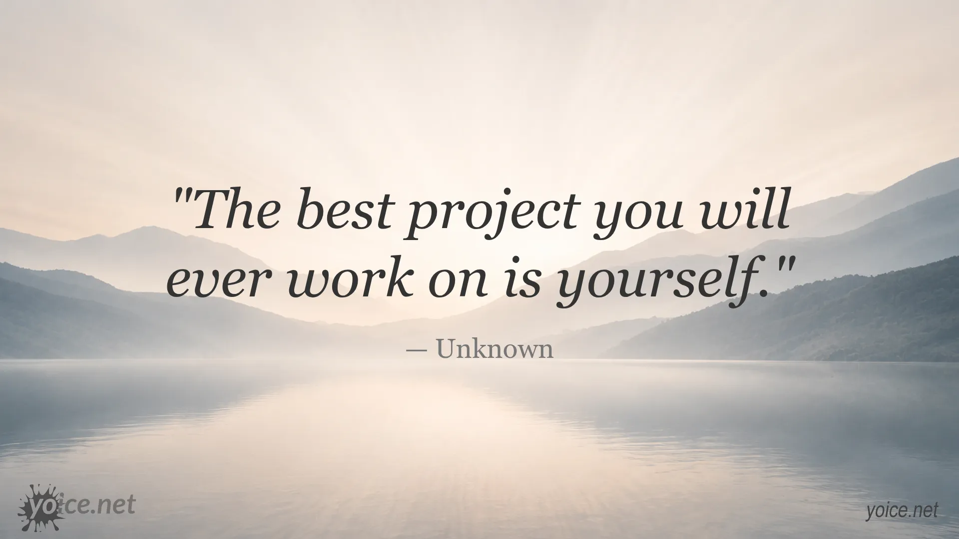 Inspirational quote about self-improvement by Unknown