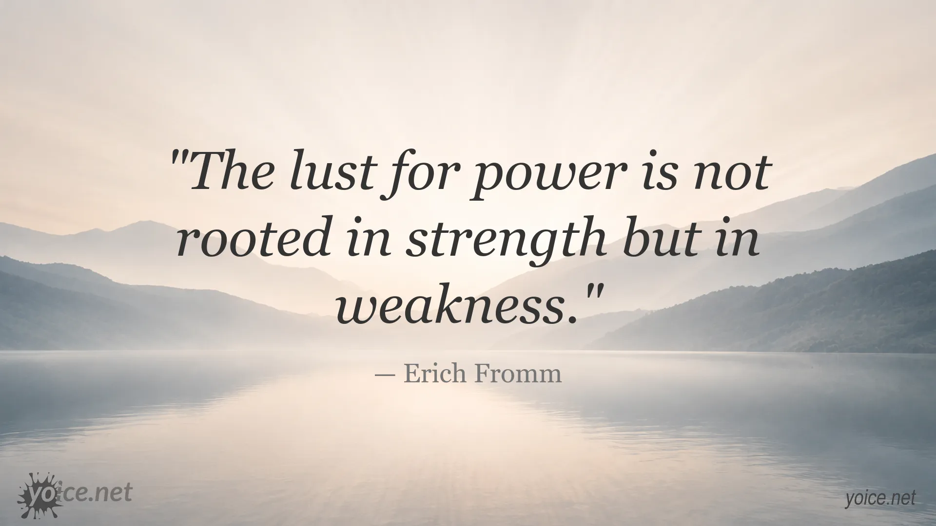 Erich Fromm quote image about the lust for power