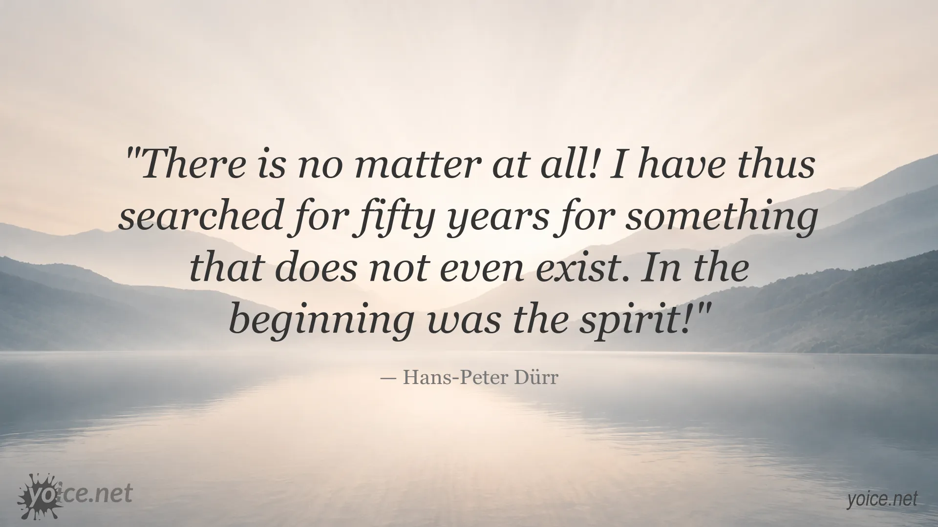 Quote image featuring Hans-Peter Dürr