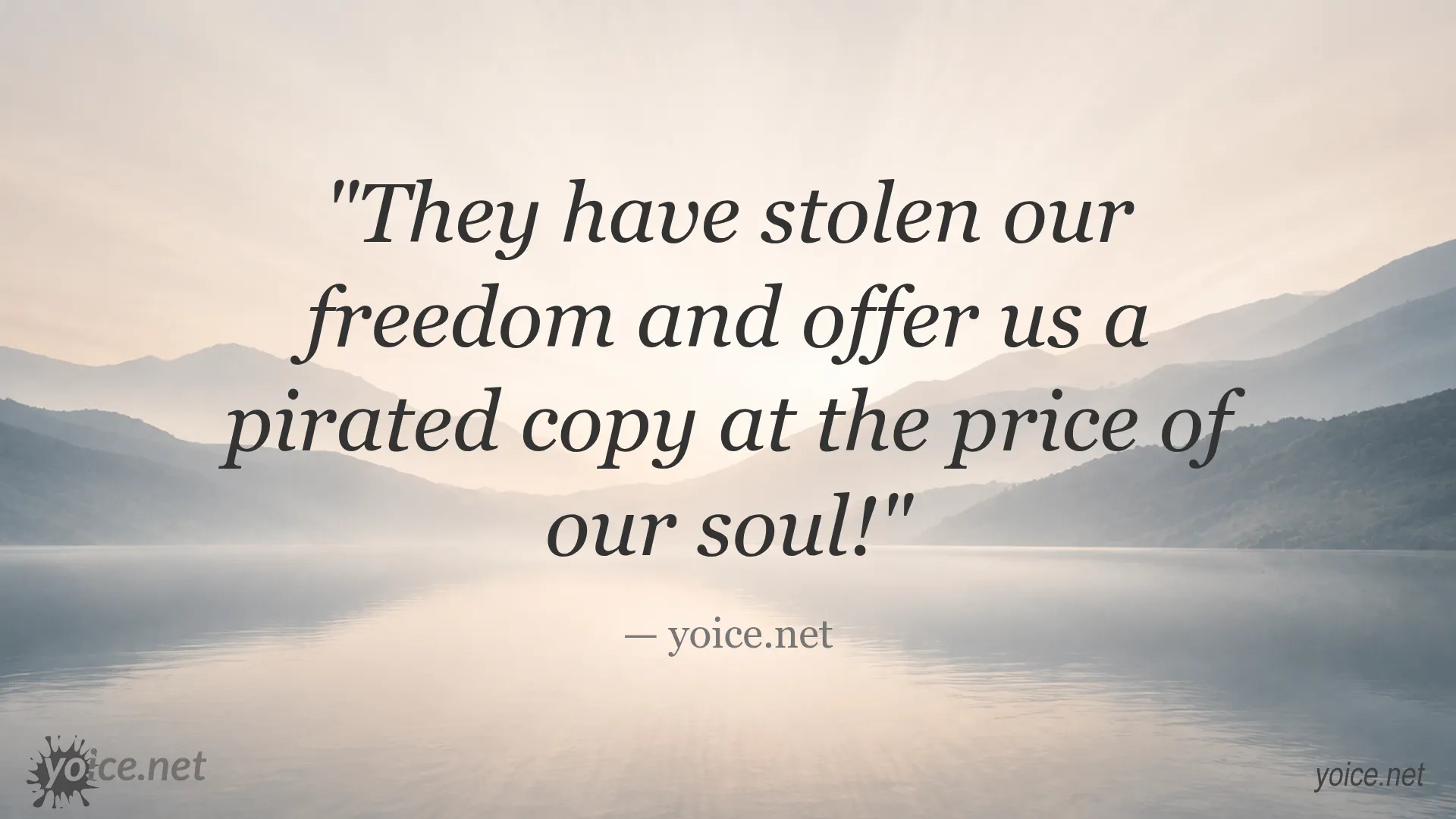 Inspirational quote about freedom by yoice.net