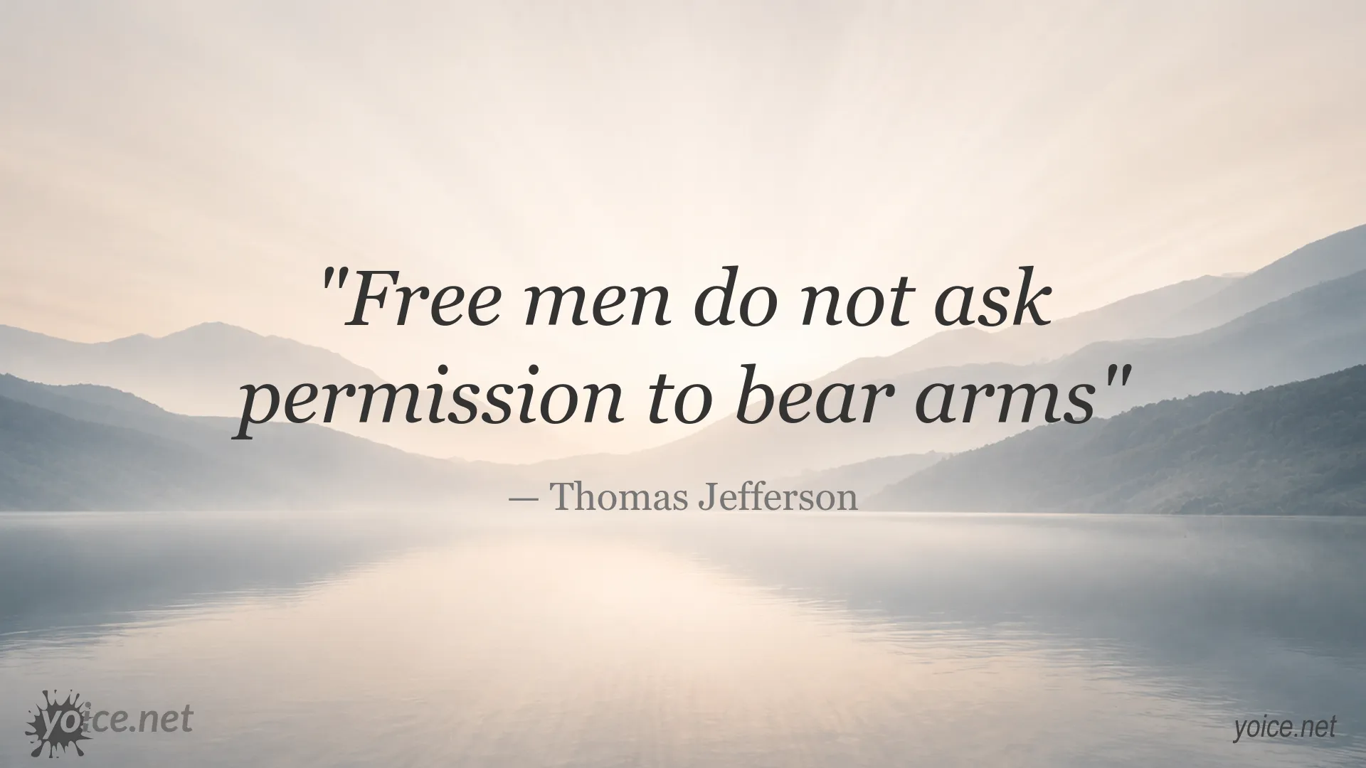 Thomas Jefferson quote about freedom and the right to bear arms