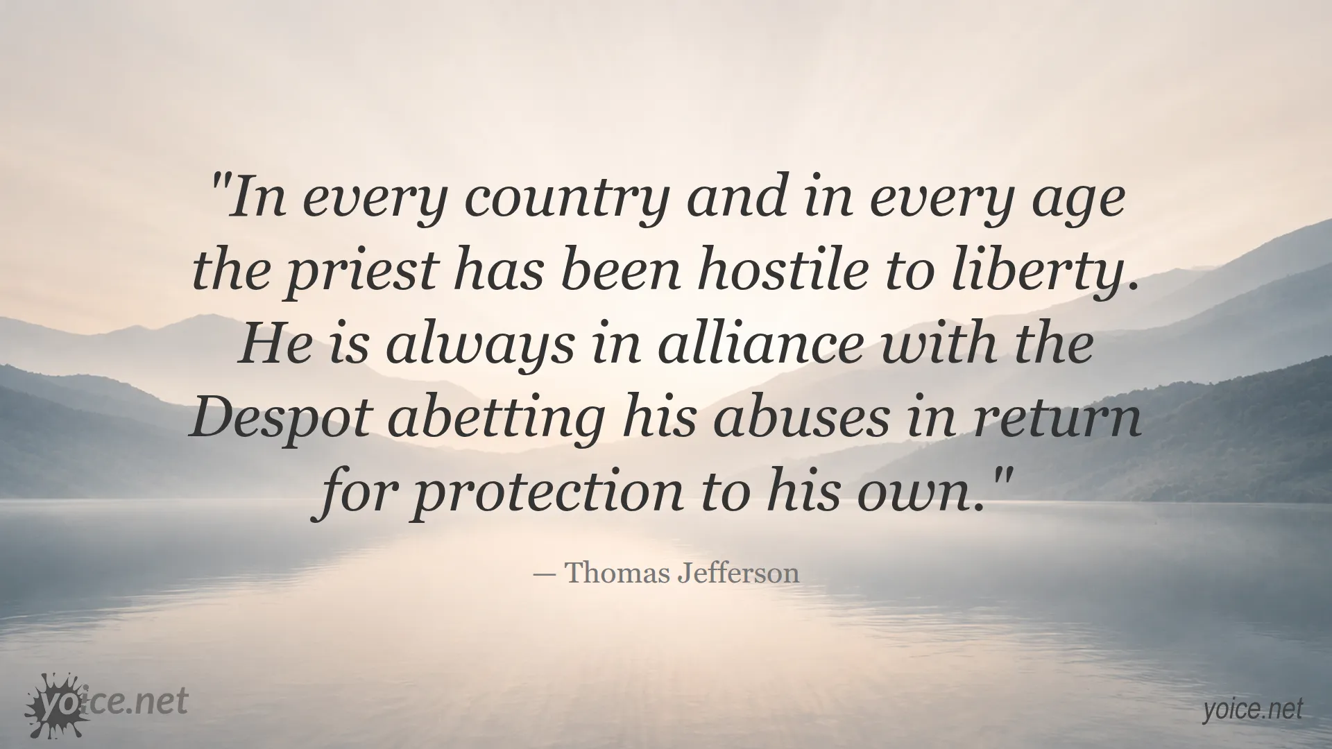 Quote on liberty and religion by Thomas Jefferson
