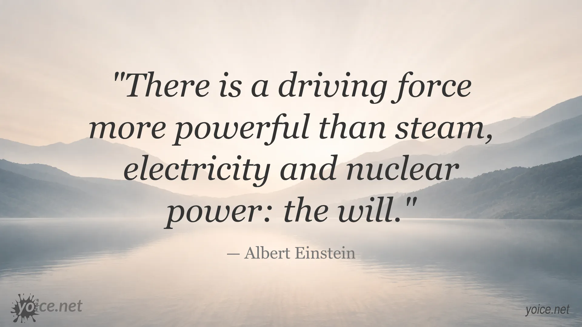 Inspirational quote about willpower by Albert Einstein