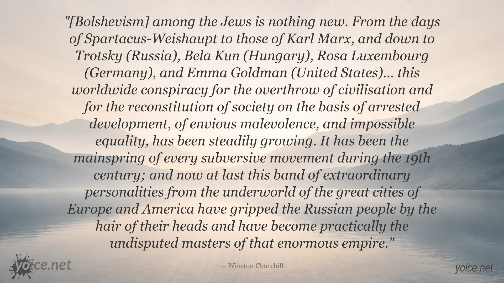 Quote by Winston Churchill about Bolshevism and revolution
